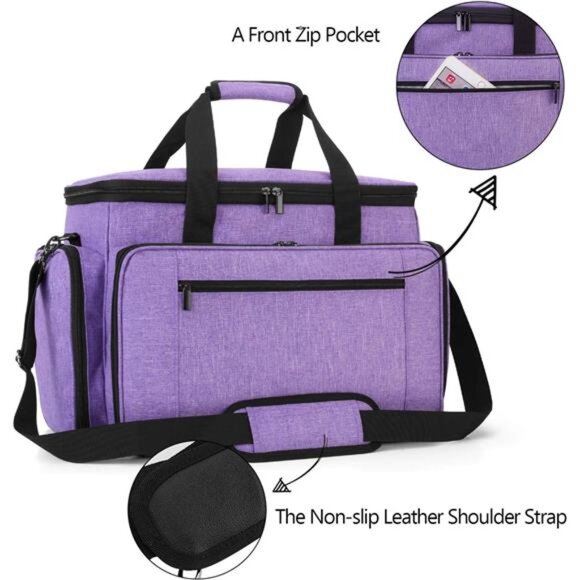 Sewing Machine Case with Removable Padding Pad, Travel Case for Sewing - Picture 5 of 7